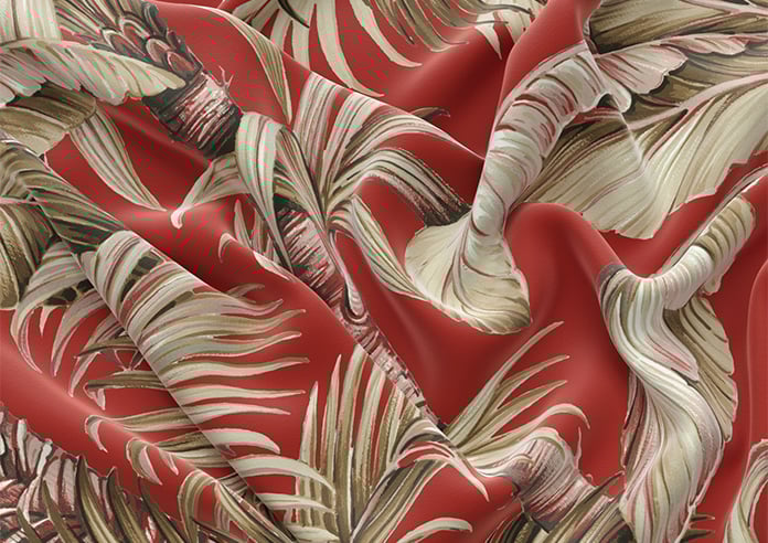 Tripura, Cinnabar - Motorised Roman Blind - Image 4